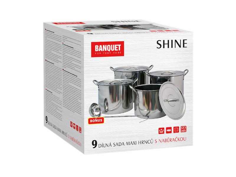 Sada hrnců BANQUET Shine, 9 dílů