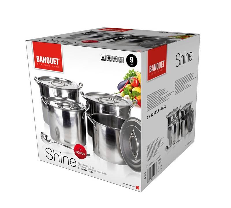 Sada hrnců BANQUET Shine, 9 dílů