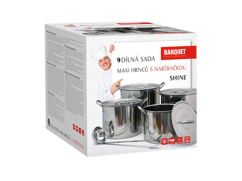 Sada hrnců BANQUET Shine, 9 dílů