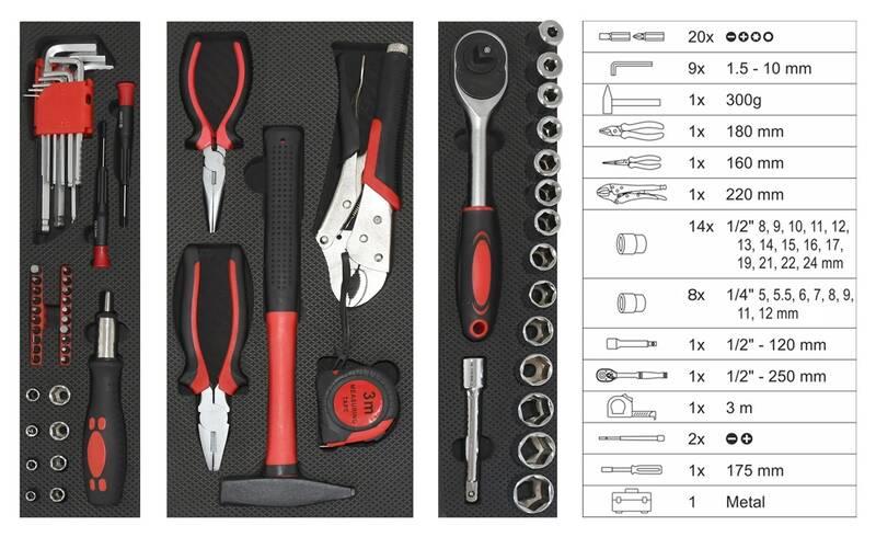 Sada nářadí Compass Metal Box