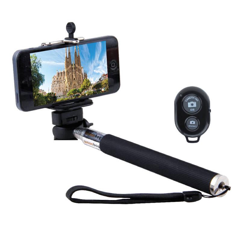 Selfie tyč WG 3 s bluetooth ovladačem černá