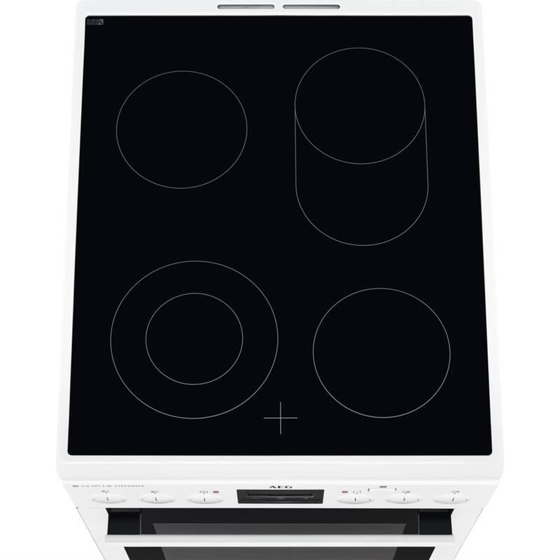 Sklokeramický sporák AEG Mastery CCB56470BW bílý