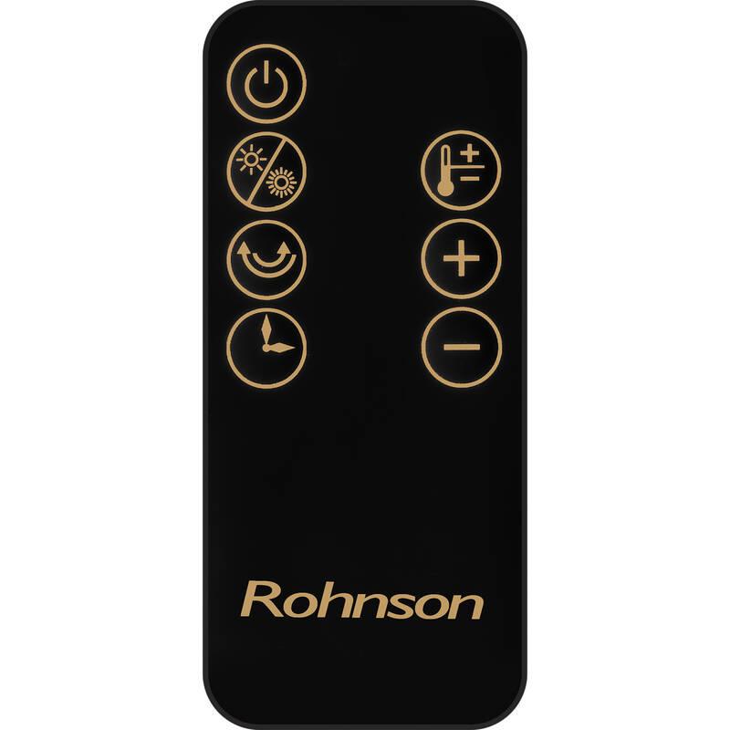 Teplovzdušný ventilátor Rohnson R-8070 černý zlatý
