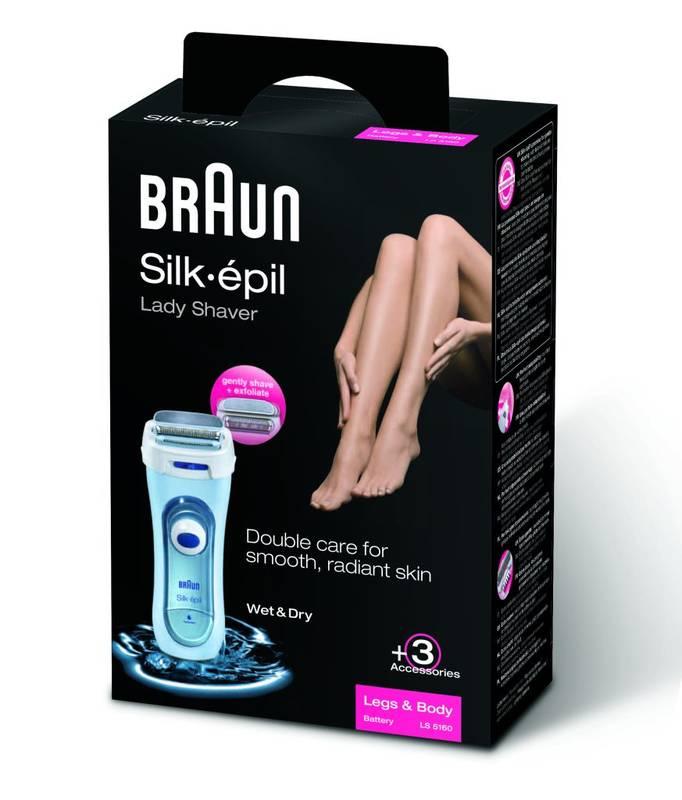 Depilátor Braun Silk&Soft LS5160 modrý, Depilátor, Braun, Silk&Soft, LS5160, modrý