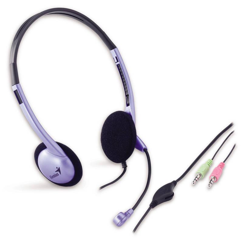 Headset Genius HS-02B stříbrný