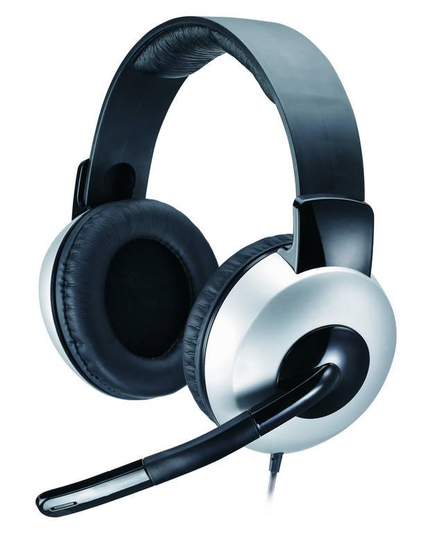 Headset Genius HS-05A černý stříbrný