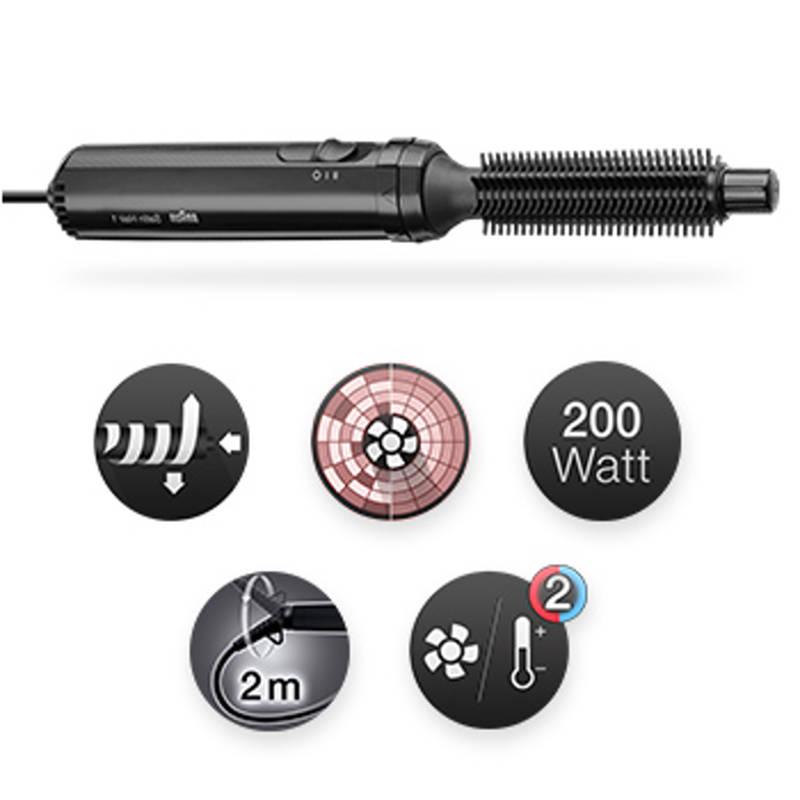 Kulma Braun SatinHair 1 AS110 černá