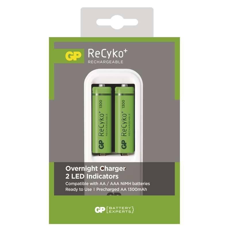 Nabíječka GP PB410 pro AA. AAA 2x AA ReCyko bílá