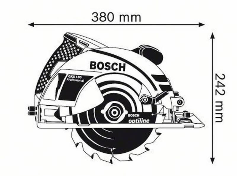 Okružní pila Bosch GKS 190, 0601623000, Okružní, pila, Bosch, GKS, 190, 0601623000