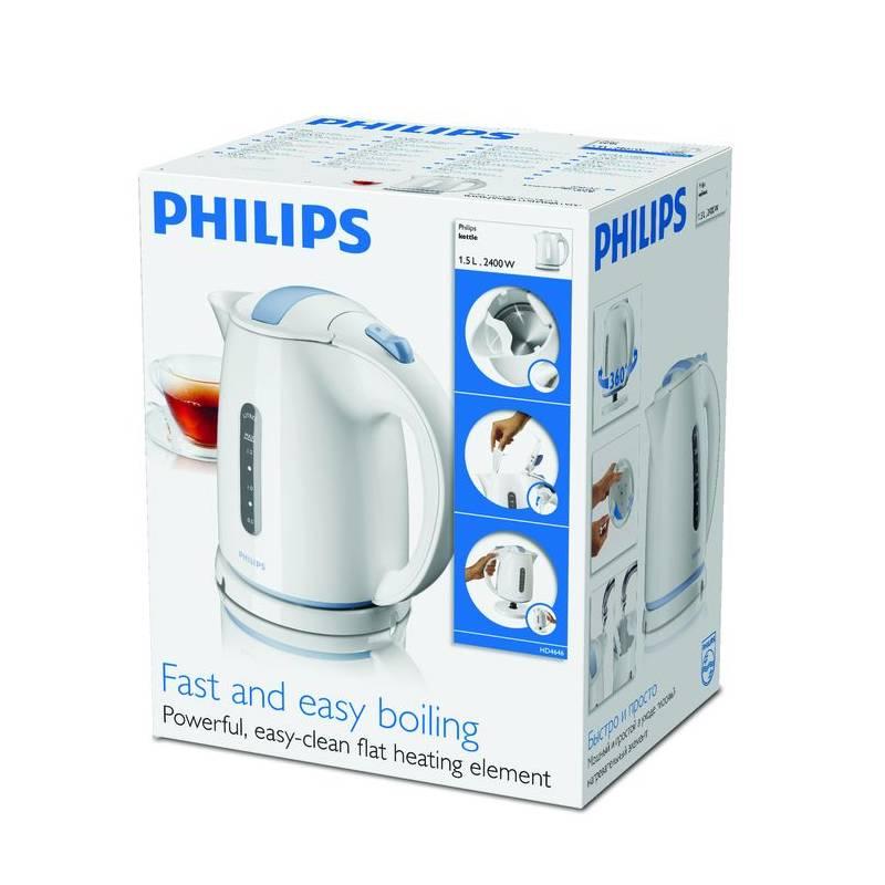 Rychlovarná konvice Philips HD4646 00 bílá, Rychlovarná, konvice, Philips, HD4646, 00, bílá