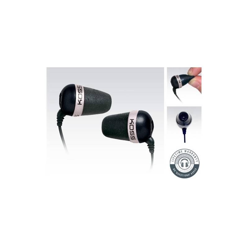 Sluchátka Koss The Plug černá