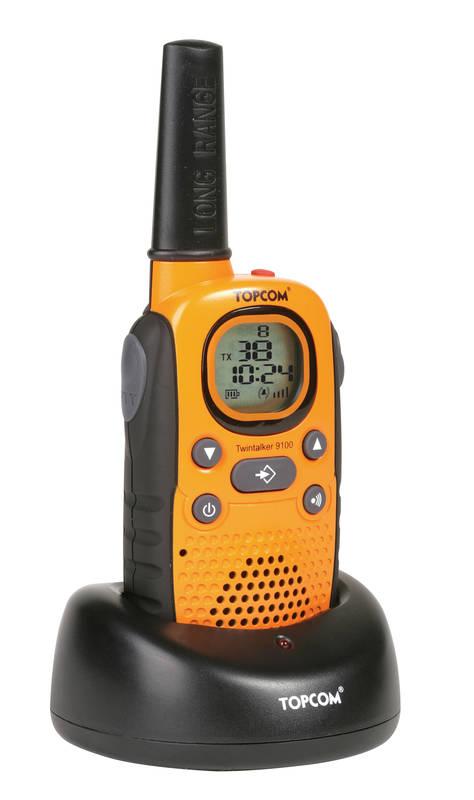 Vysílačky Topcom 9100 oranžová, Vysílačky, Topcom, 9100, oranžová