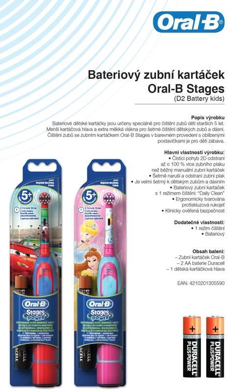 Zubní kartáček Oral-B Stages Power Kids