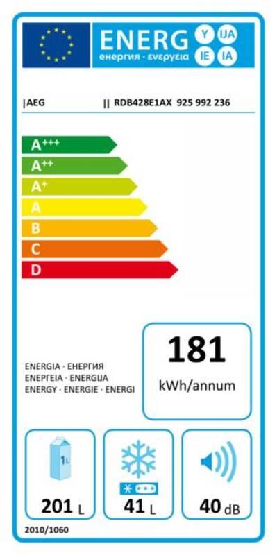 Chladnička AEG RDB428E1AX nerez