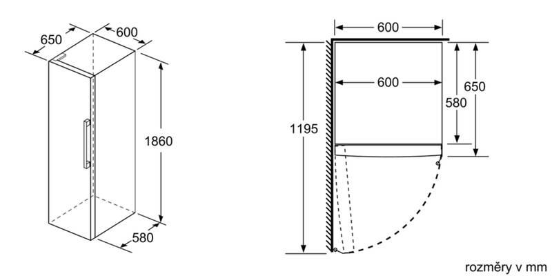 Chladnička Bosch Serie 4 KSV33VLEP nerez