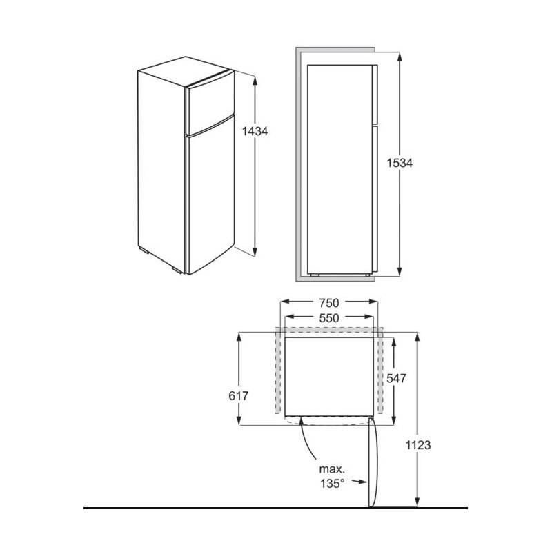 Chladnička Electrolux LTB1AE24W0