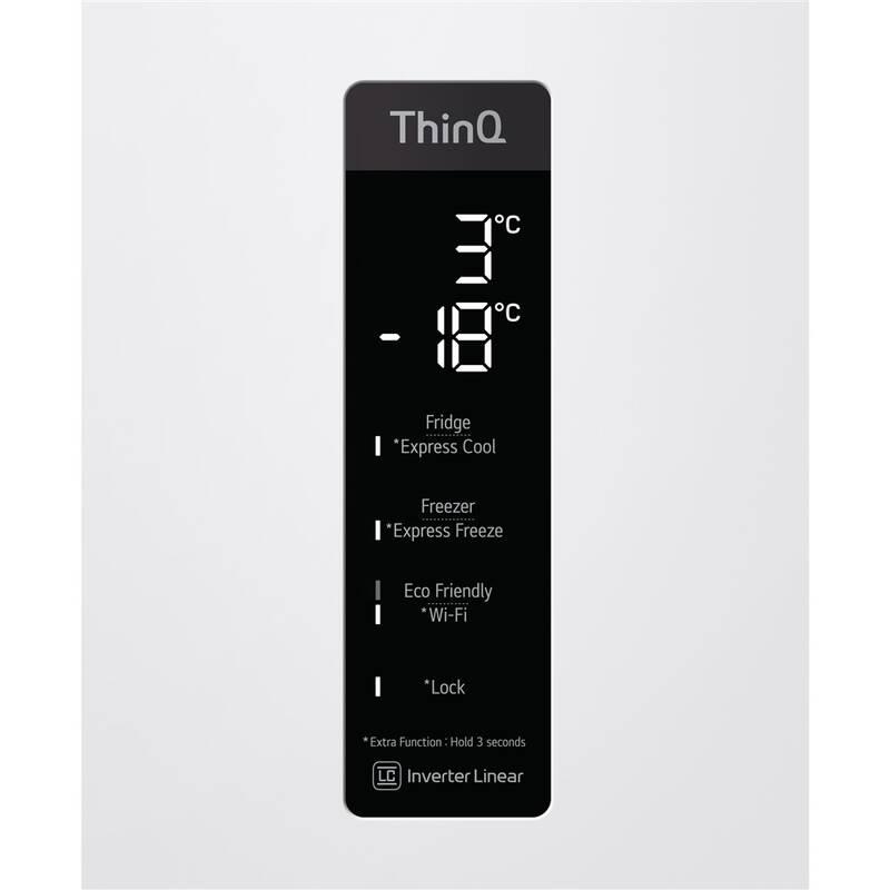 Chladnička s mrazničkou LG GBB71SWDMN bílá