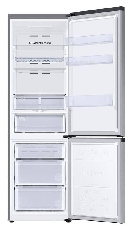 Chladnička s mrazničkou Samsung RB36T675CSA EF stříbrná