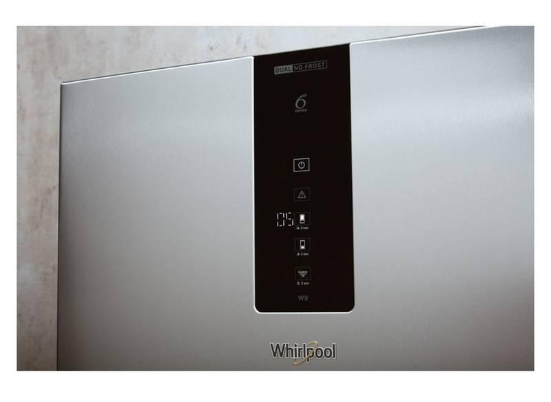 Chladnička s mrazničkou Whirlpool W Collection W9 821D OX H 2 nerez
