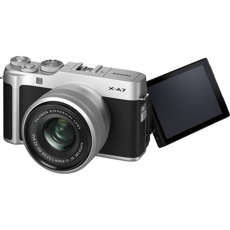 Digitální fotoaparát Fujifilm X-A7 XC15-45 mm stříbrný, Digitální, fotoaparát, Fujifilm, X-A7, XC15-45, mm, stříbrný