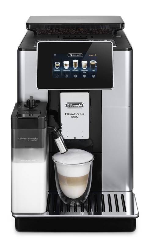 Espresso DeLonghi ECAM 610.55 SB černé stříbrné