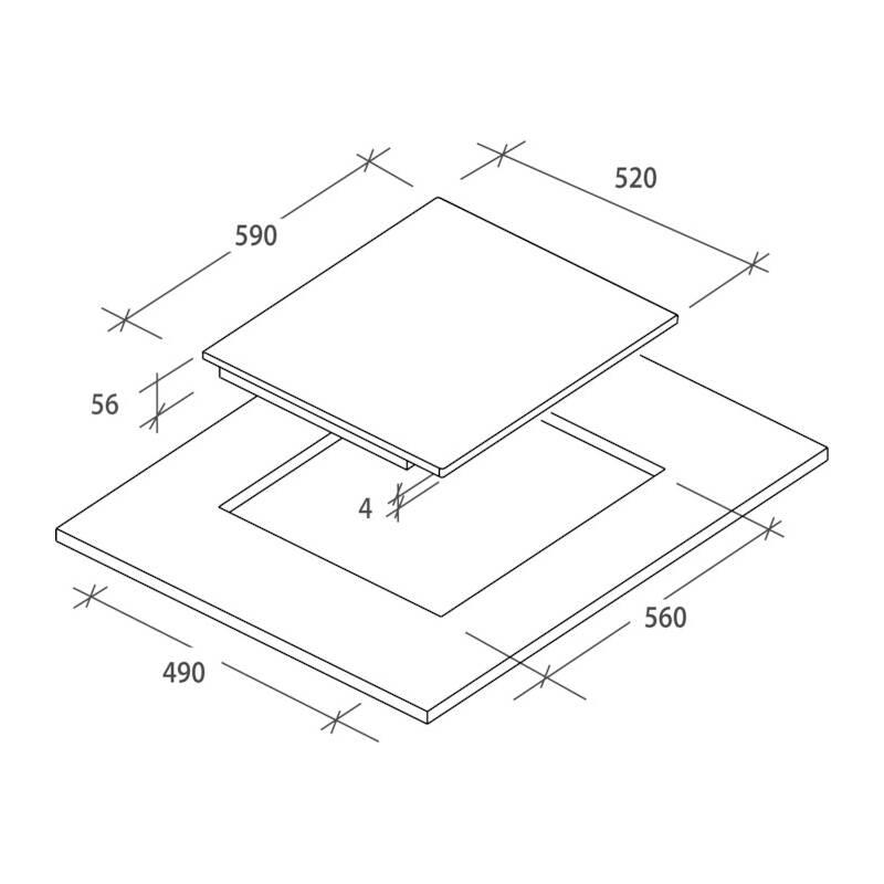 Indukční varná deska Candy CTP 643 C černá