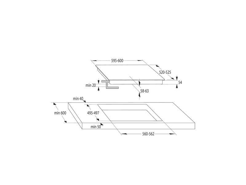 Варочная панель gorenje it640bsc схема встраивания