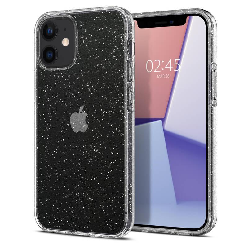 Kryt na mobil Spigen Liquid Crystal Glitter na Apple iPhone 12 mini průhledný, Kryt, na, mobil, Spigen, Liquid, Crystal, Glitter, na, Apple, iPhone, 12, mini, průhledný