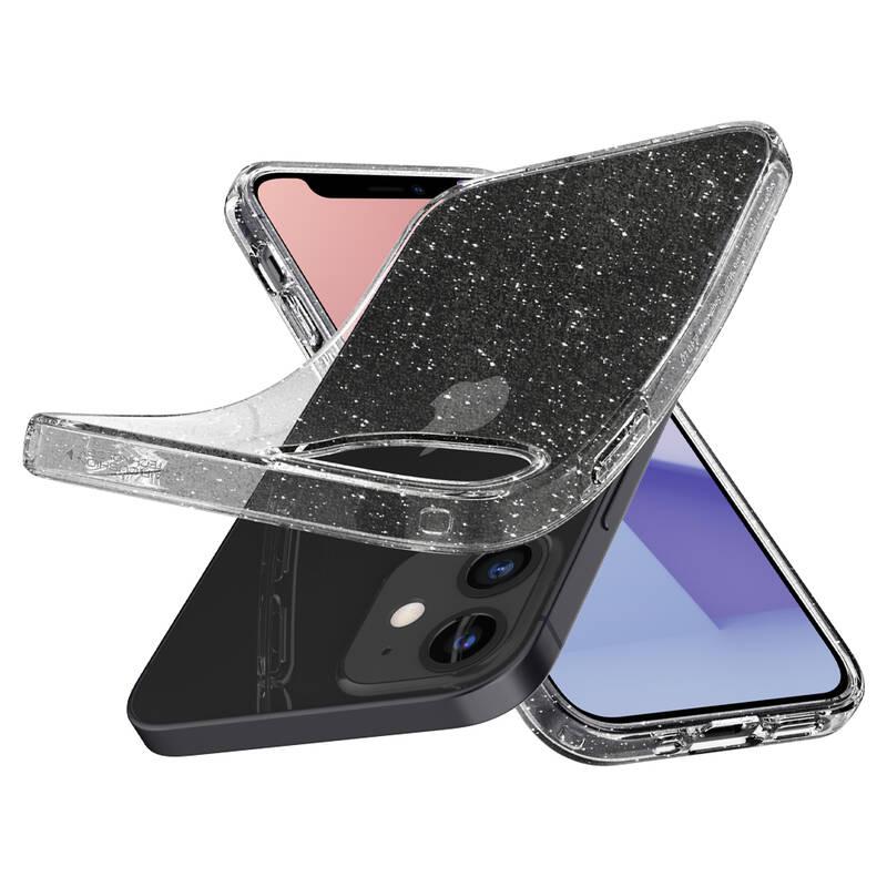 Kryt na mobil Spigen Liquid Crystal Glitter na Apple iPhone 12 mini průhledný, Kryt, na, mobil, Spigen, Liquid, Crystal, Glitter, na, Apple, iPhone, 12, mini, průhledný
