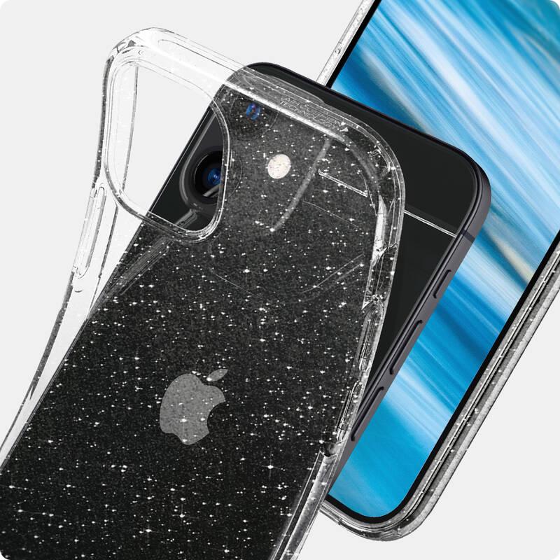 Kryt na mobil Spigen Liquid Crystal Glitter na Apple iPhone 12 mini průhledný