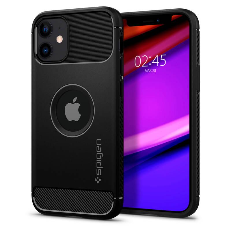 Kryt na mobil Spigen Rugged Armor na Apple iPhone 12 mini černý