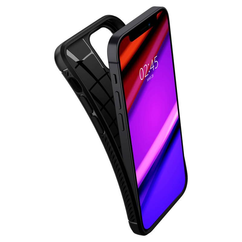Kryt na mobil Spigen Rugged Armor na Apple iPhone 12 mini černý
