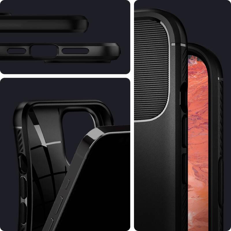 Kryt na mobil Spigen Rugged Armor na Apple iPhone 12 Pro Max černý