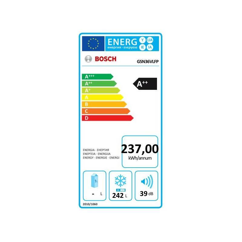 Mraznička Bosch Serie 4 GSN36VLFP nerez