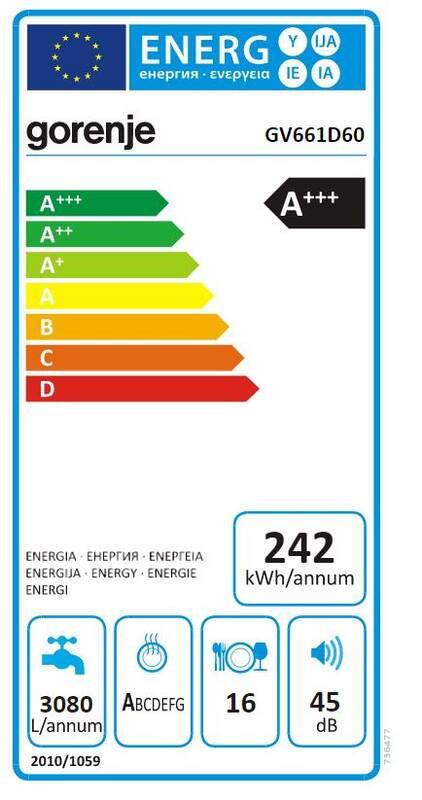 Myčka nádobí Gorenje Advanced GV661D60