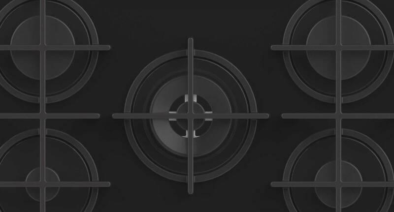 Plynová varná deska Candy CVG74WPB černá