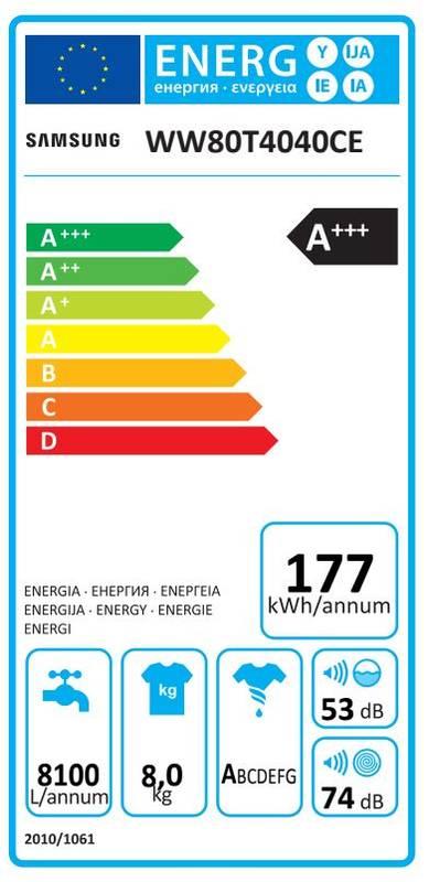 Pračka Samsung WW80T4040CE LE bílá