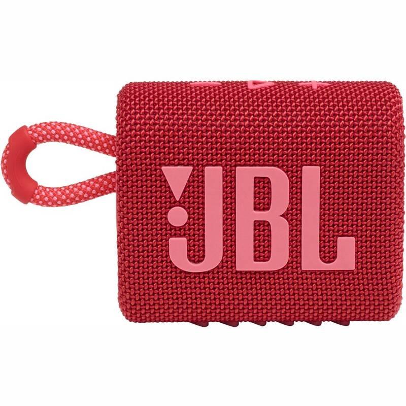 Přenosný reproduktor JBL GO3 červený, Přenosný, reproduktor, JBL, GO3, červený