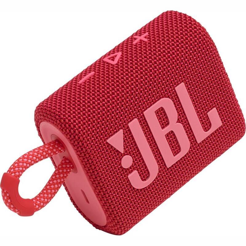 Přenosný reproduktor JBL GO3 červený