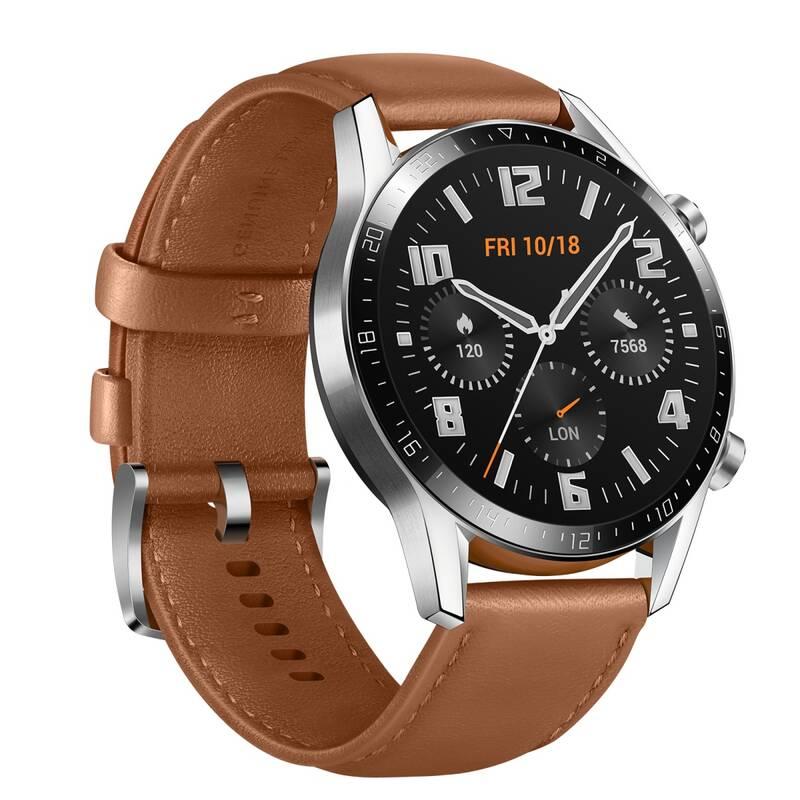 Řemínek Huawei kožený pro chytré hodinky Huawei Watch GT, Watch GT 2 - Brown, Řemínek, Huawei, kožený, pro, chytré, hodinky, Huawei, Watch, GT, Watch, GT, 2, Brown