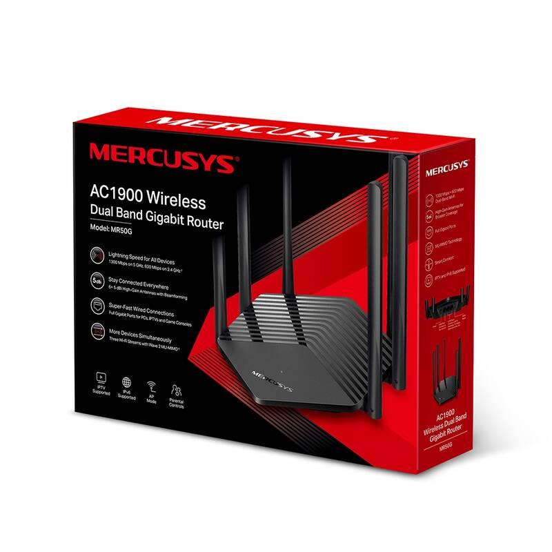 Router Mercusys MR50G černý