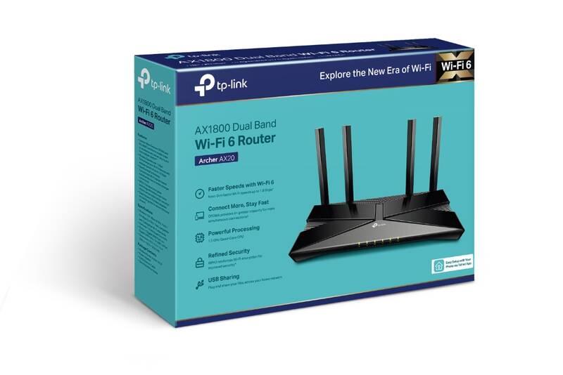 Router TP-Link Archer AX20 IP TV na 1 měsíc ZDARMA černý