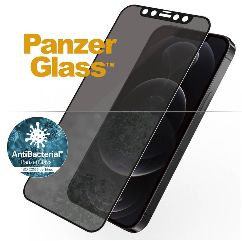 Tvrzené sklo PanzerGlass Edge-to-Edge Privacy Antibacterial na Apple iPhone 12 12 Pro černé, Tvrzené, sklo, PanzerGlass, Edge-to-Edge, Privacy, Antibacterial, na, Apple, iPhone, 12, 12, Pro, černé