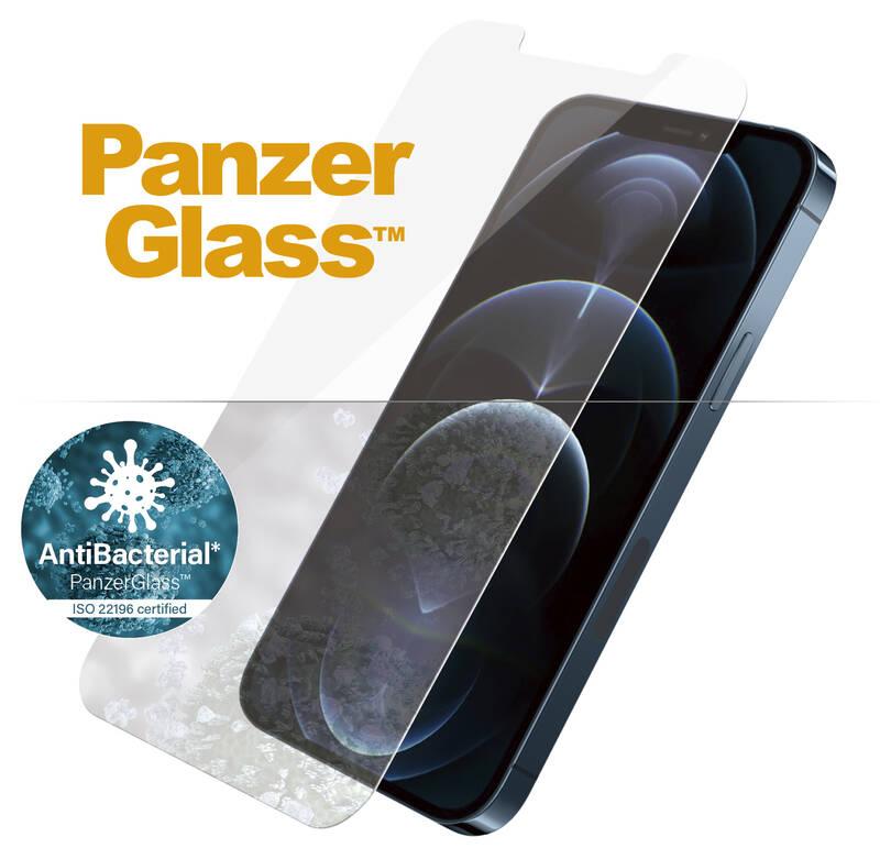 Tvrzené sklo PanzerGlass Standard Antibacterial na Apple iPhone 12 Pro Max