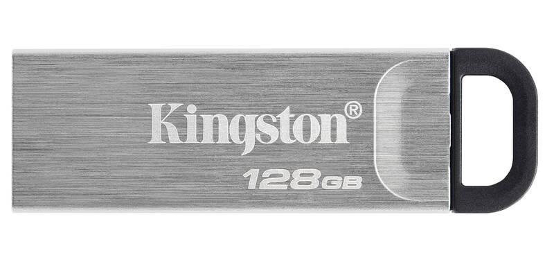 USB Flash Kingston DataTraveler Kyson 128GB stříbrný, USB, Flash, Kingston, DataTraveler, Kyson, 128GB, stříbrný