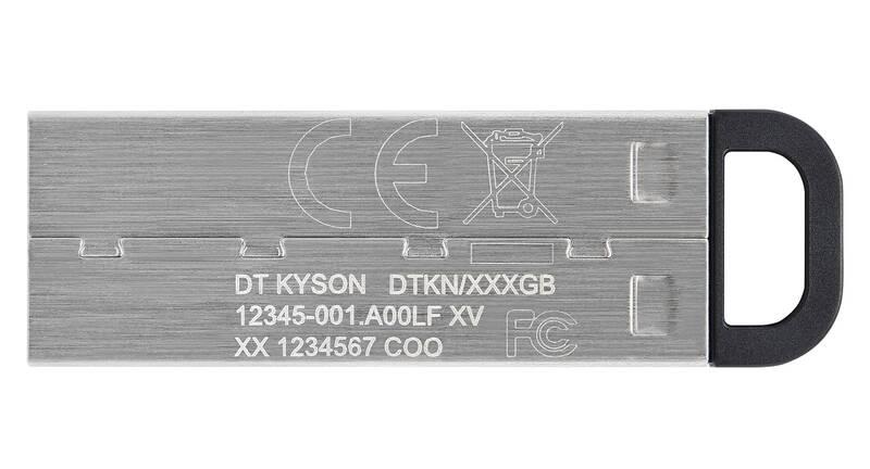 USB Flash Kingston DataTraveler Kyson 128GB stříbrný, USB, Flash, Kingston, DataTraveler, Kyson, 128GB, stříbrný