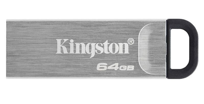USB Flash Kingston DataTraveler Kyson 64 GB stříbrný, USB, Flash, Kingston, DataTraveler, Kyson, 64, GB, stříbrný