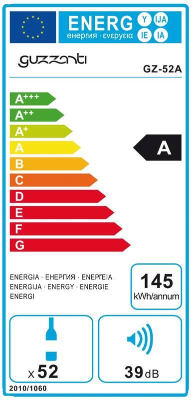 Vinotéka Guzzanti GZ 52A černá