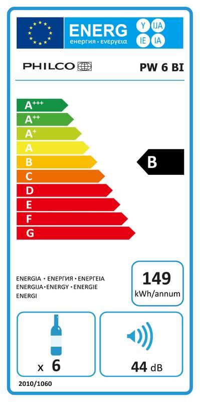 Vinotéka Philco PW 6 BI černá