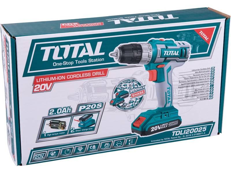 Aku vrtačka Total tools TDLI20025
